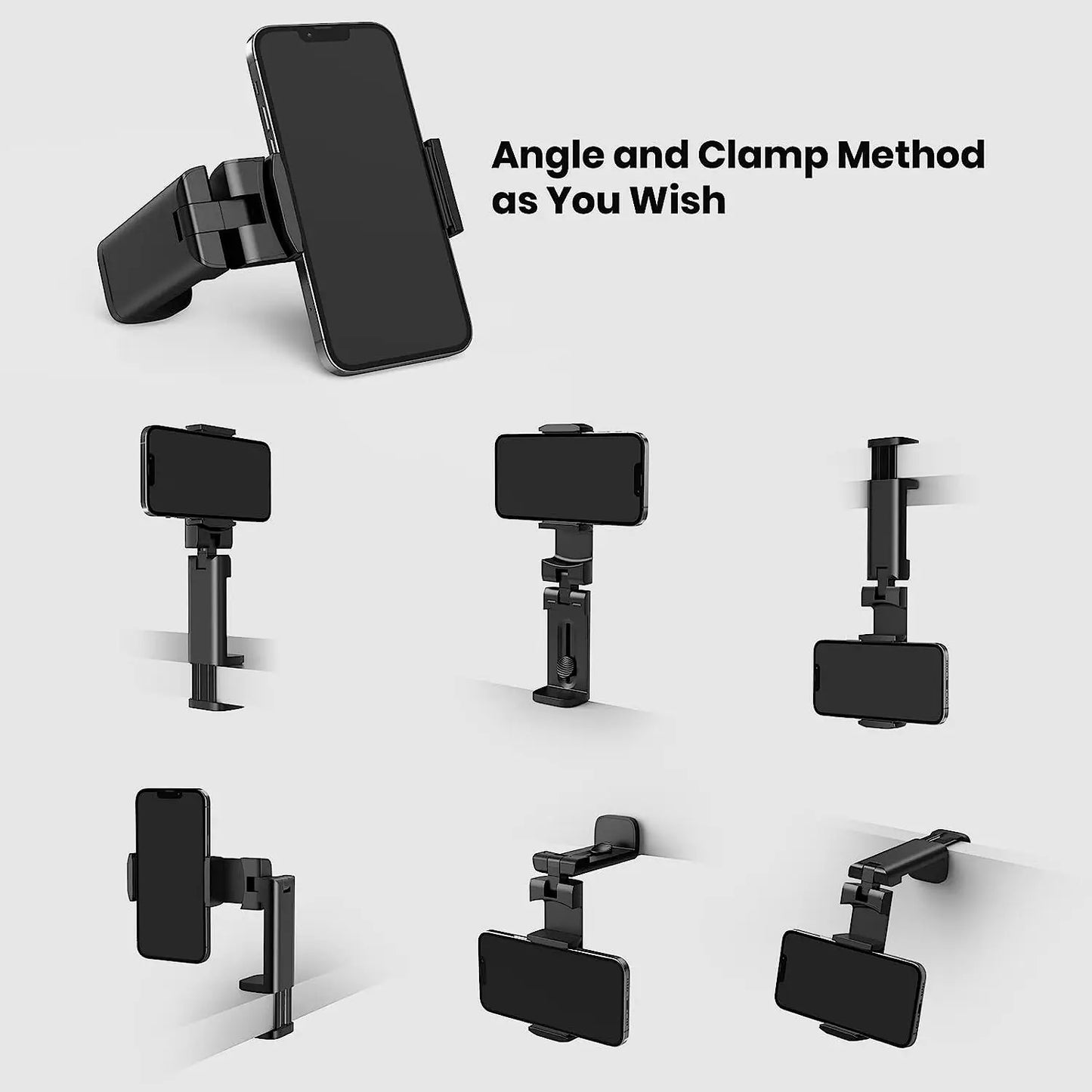 Universal 360 Rotate Foldable Airplane Travel Phone Holder Stand Mount Desk Lazy Car Seat Flying Holder For 4.7-6.9 Inch Phone