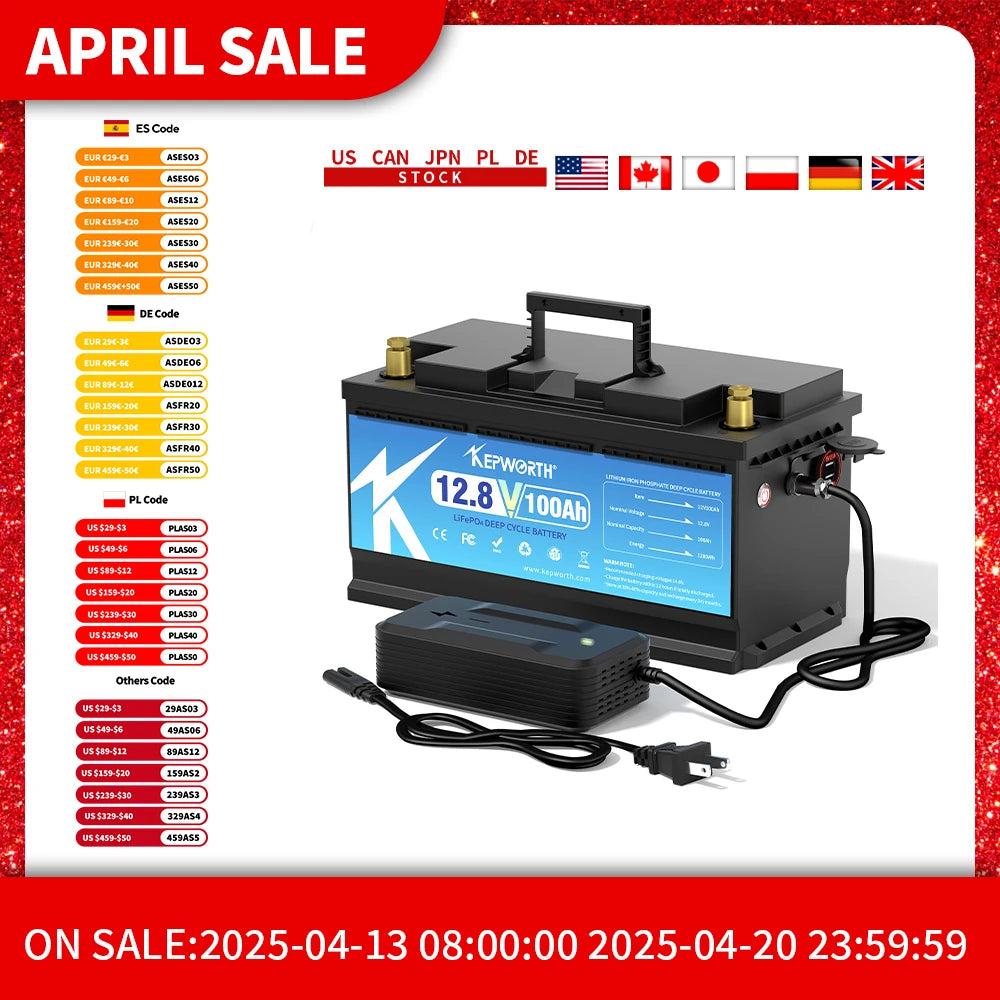 Newest 12V 100Ah 120Ah 200Ah 24V 100Ah LiFePO4 Battery Built-in Bluetooth BMS For RV Campers Golf Cart Off-Road Off-Grid Solar