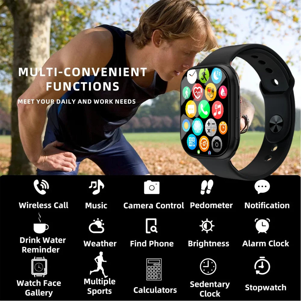 LAXASFIT Series 10 Smart Watch Answer Incoming Calls Healthy Exercise Bracelet Fitness Tracker Customized Dial Smart Watch Women