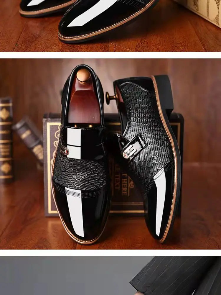 Wedding Business Dress Nightclubs Oxfords Breathable Working Lace Up Shoes New Fashion Mens Leather Shoes
