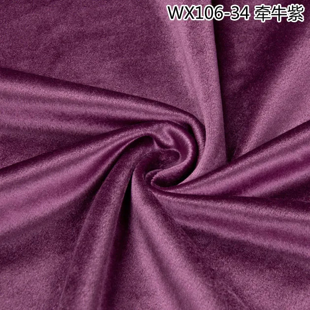 Thinkend Velvet Fabric By Meters for Upholstery Sofa Curtains Tablecloth Pillowcase Chair Sewing Soft Smooth Plain Velour Cloth