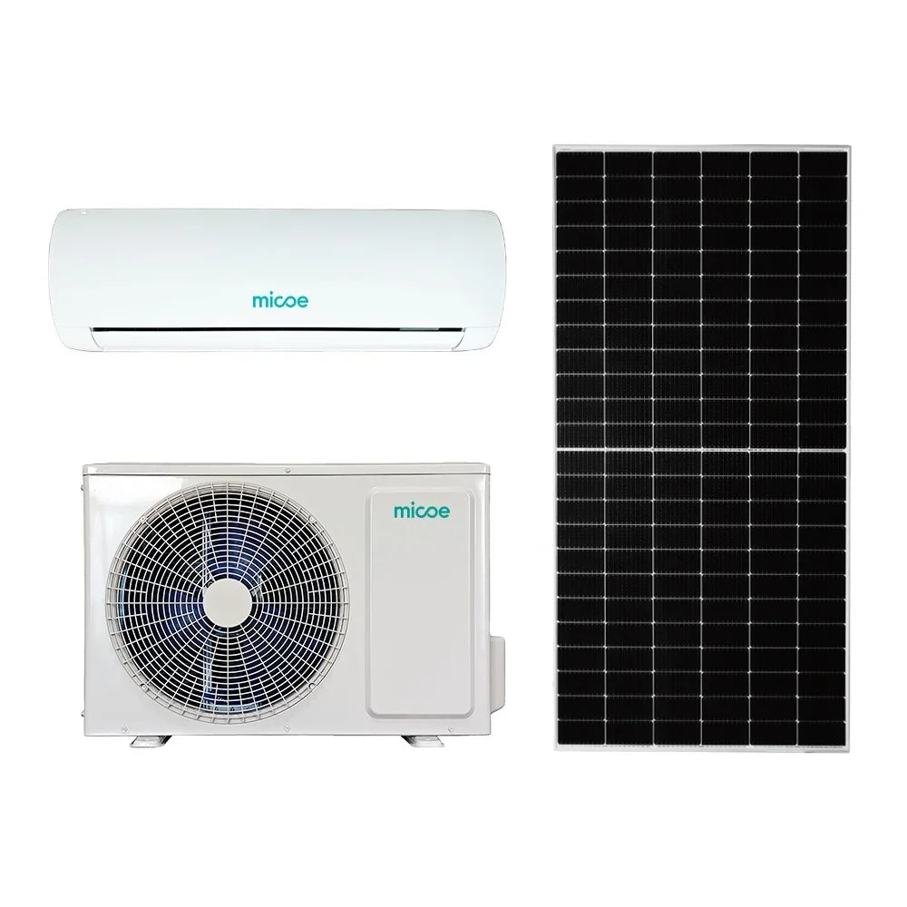 Micoe Home Appliances Solar Hybrid Air Conditioner CE Certified Solar Grid Powered Air Conditioner 1hp 1.5hp 2hp 3hp