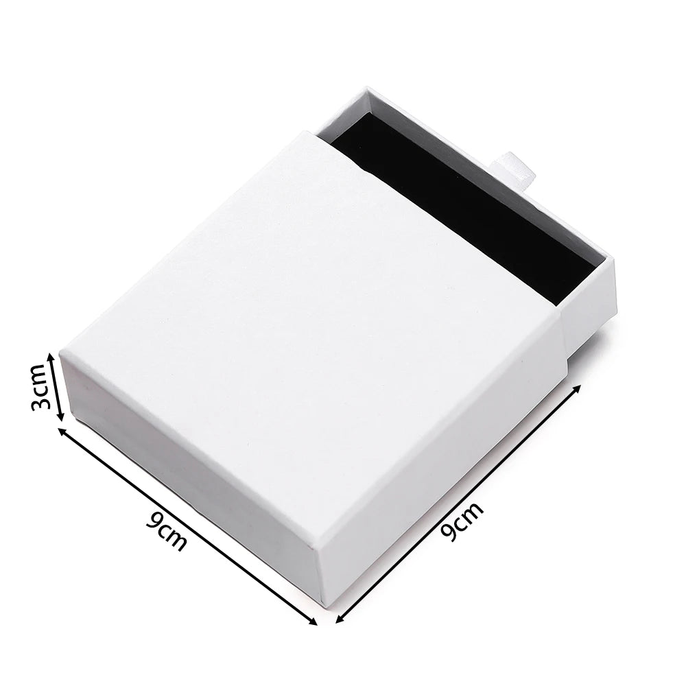 Creative Drawer Jewelry Packaging Box Necklace Ring Earing Bracelet Storage Organizer Display Stand Solid Color Paper Gift Boxes