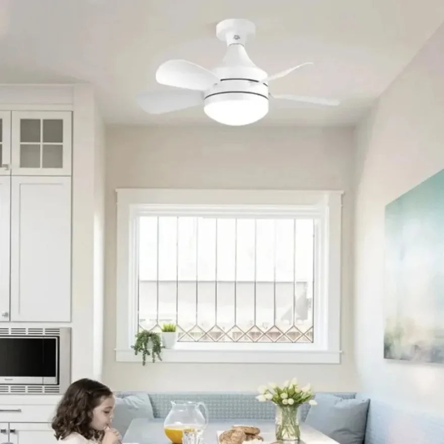 LED 30W Ceiling Fan Light E27 Remote Control Remote Dimming Fan Light Living Room Bedroom Study Home Electric Fans AC85-265V