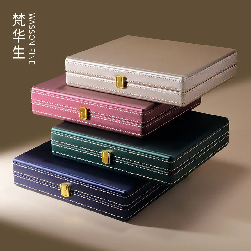 Factory Direct Supply New Jewelry Storage Set Box Three Gold Rings Earrings Earrings Necklace Display Box Jewelry Packaging