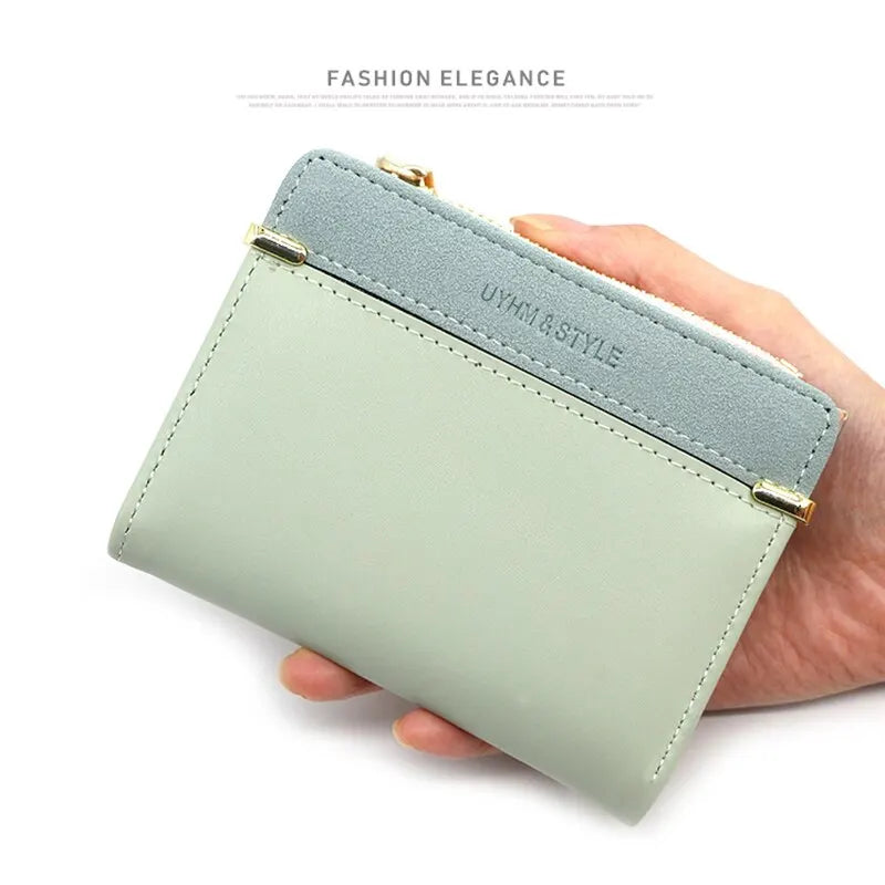 Fashion Simple Elegant Short Women Wallet Ladies Coin Purse for Woman Card Holder Small Wallet Female Mini Clutch for Girl