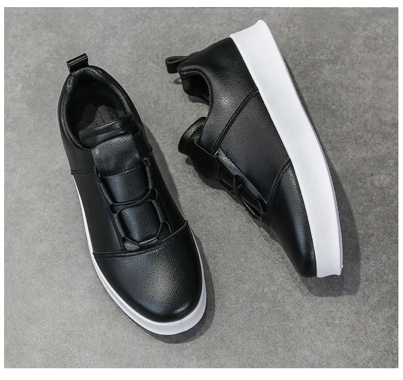 Popular Casual Shoes for Men Low Cut Rubber Thick Soled Board Shoes 2025 Fashion Shock-absorbing Anti-friction Sneakers for Men