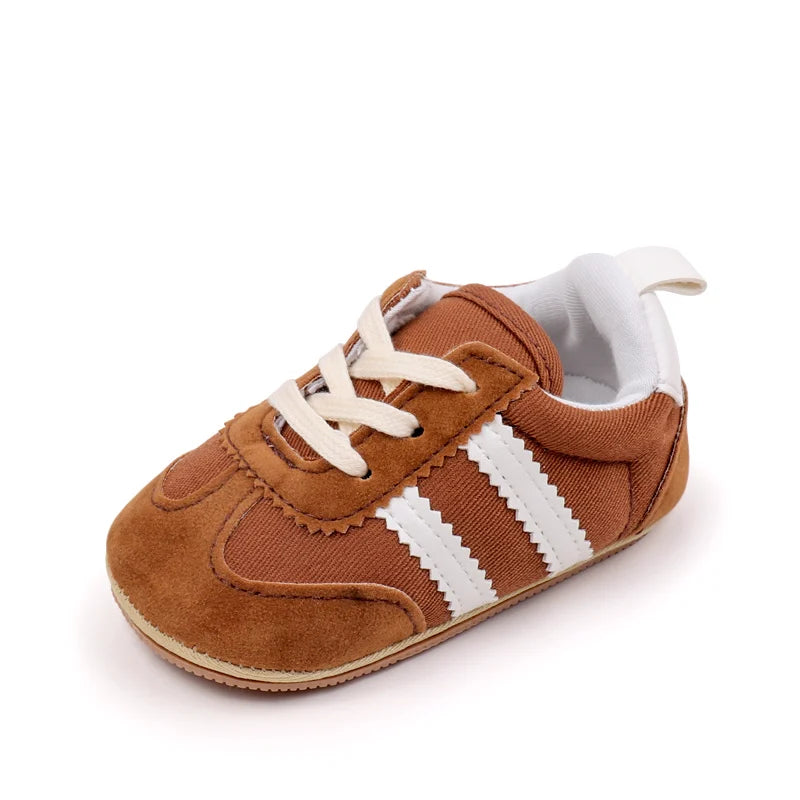 Hot Selling Baby Casual Sports Shoes Spring and Autumn Girls and Boys High Quality PVC Sole Anti Slip Prewalker Shoes BLS4034