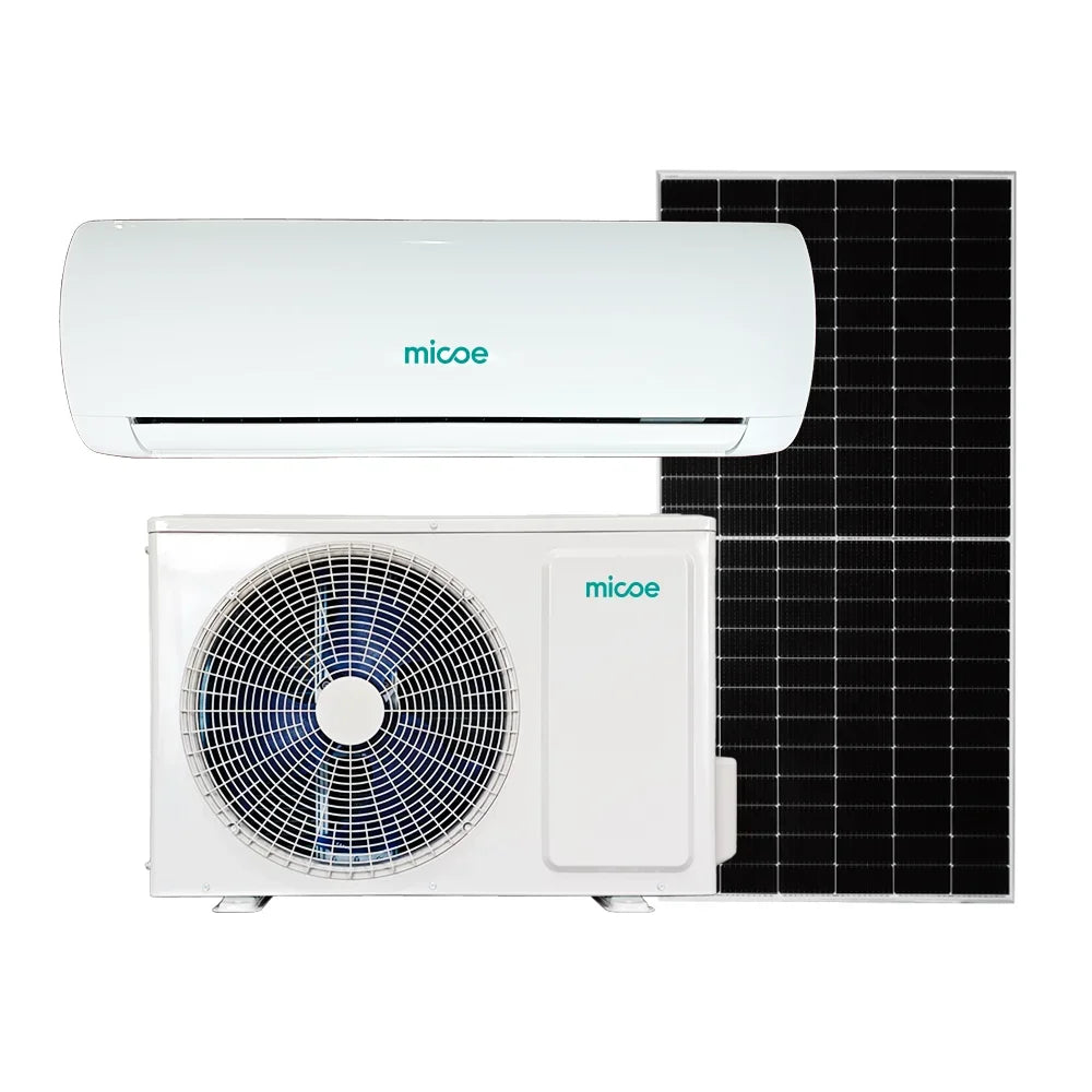 Micoe Home Appliances Solar Hybrid Air Conditioner CE Certified Solar Grid Powered Air Conditioner 1hp 1.5hp 2hp 3hp