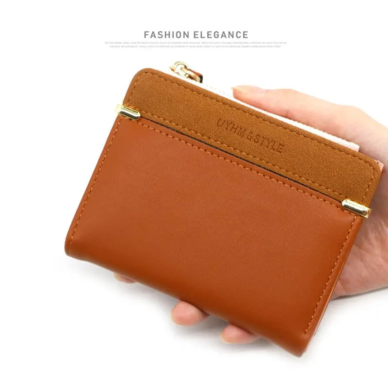 Fashion Simple Elegant Short Women Wallet Ladies Coin Purse for Woman Card Holder Small Wallet Female Mini Clutch for Girl