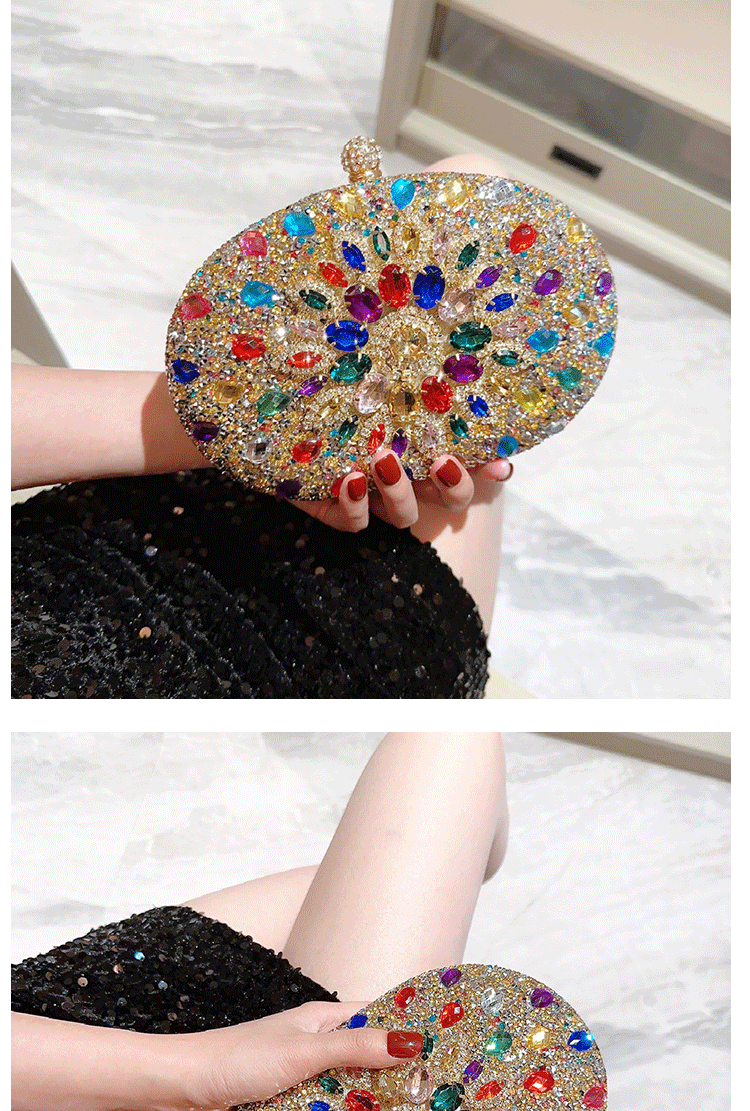 Luxury Crystal Diamond Women Clutch Evening Bag Wedding Crystal Ladies Purse Female Sparkly Wallet for Wedding Party