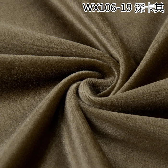 Thinkend Velvet Fabric By Meters for Upholstery Sofa Curtains Tablecloth Pillowcase Chair Sewing Soft Smooth Plain Velour Cloth