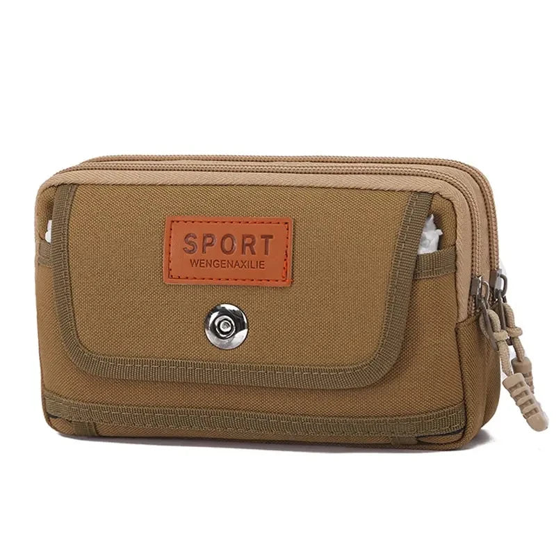 Outdoor Waist Bag Purse Military Waist Fanny Pack Men 6.5 Inches Phone Pouch Camping Hunting Tactical Edc Bag Unisex Worker Bag