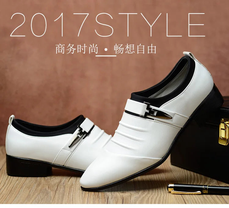 Cotton Leather Shoes Men Formal Dress Shoes Luxury Business Oxford Male Office Wedding Dress Shoes for Men Winter New 2023
