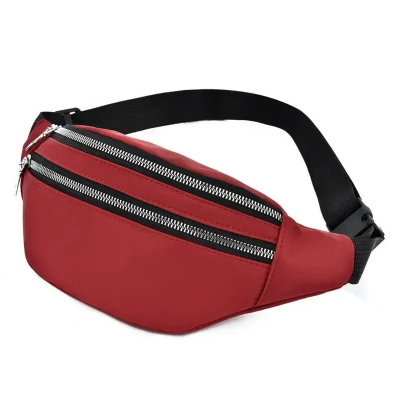 Fashion Travel Shoulder Purse Belt Bag Fanny Pack Women Waist Bag Men Belt Pouch Female Banana Bag Waterproof Phone Bag