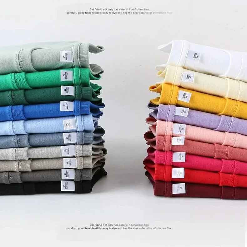180gsm Cotton Solid Colors Blank T Shirts Mens Women Short Sleeve Daily Tees Casual Regular Fit Summer Basic O-neck Tops