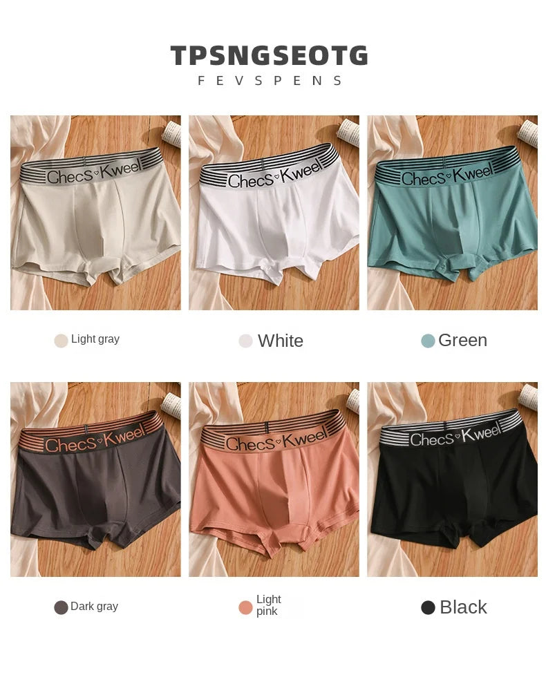 1Pcs Men Boxers Mens Cotton Underwear Sexy Men's Boxer Shorts Printed Panties Breathable U Convex Male Underpants L-6XL