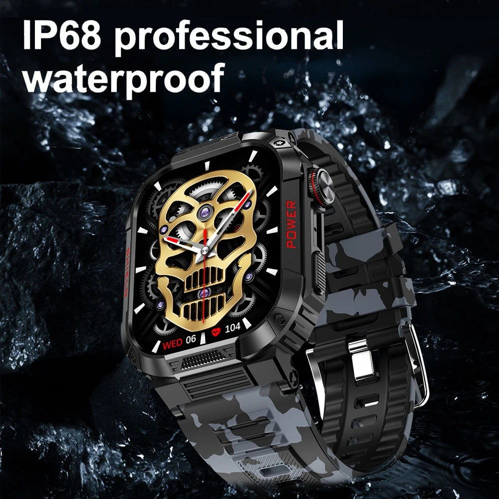 ChiBear For Huawei Xiaomi GPS Smart Watch Men 1.96 Inch Screen 420mAh Heart Rate Sport Waterproof NFC Bluetooth Call Smartwatch