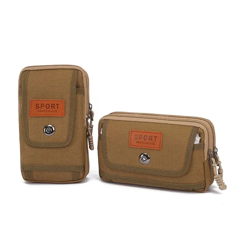 Outdoor Waist Bag Purse Military Waist Fanny Pack Men 6.5 Inches Phone Pouch Camping Hunting Tactical Edc Bag Unisex Worker Bag
