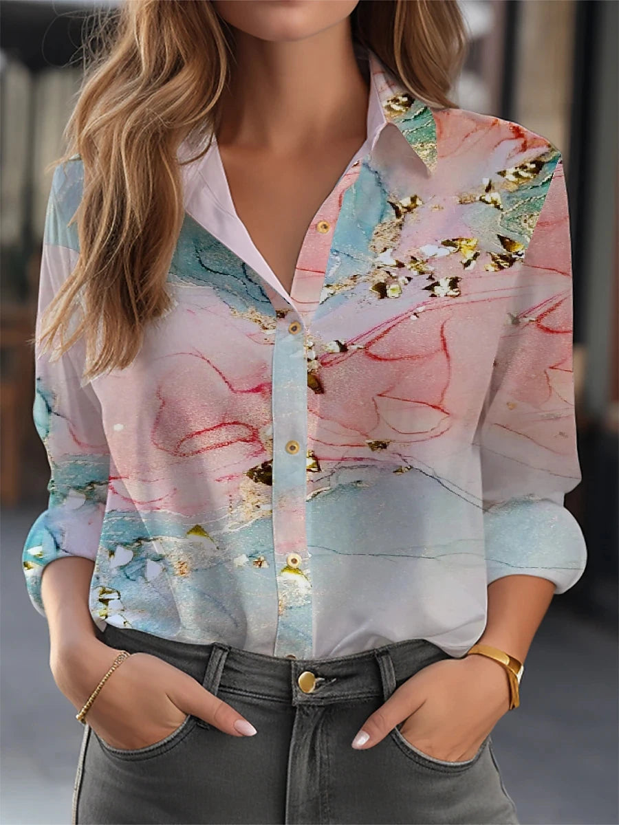 Elegant Shirt Women Fashion Temperament Blouse Long Sleeve Shirt Women New Casual Shirt