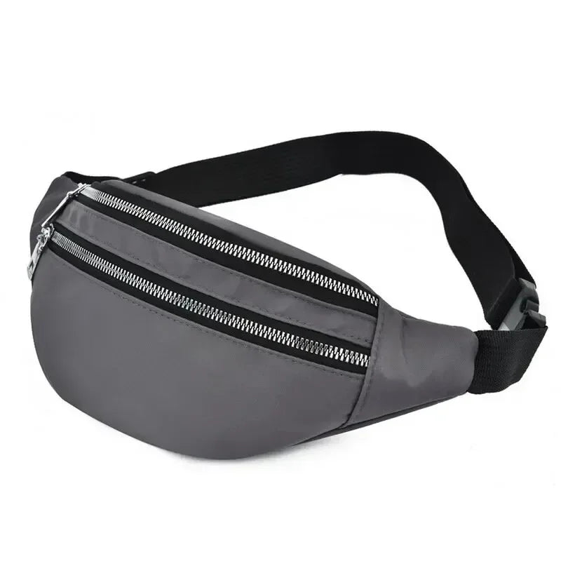 Fashion Travel Shoulder Purse Belt Bag Fanny Pack Women Waist Bag Men Belt Pouch Female Banana Bag Waterproof Phone Bag