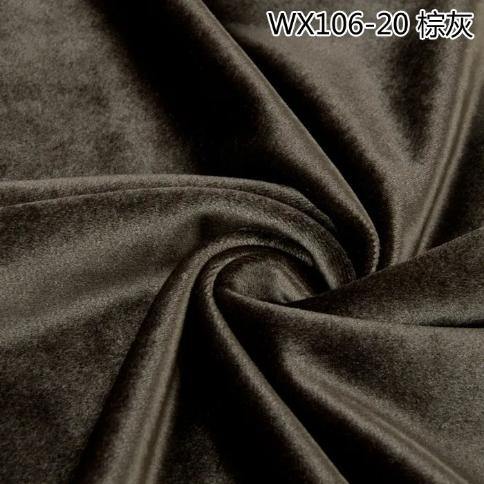 Thinkend Velvet Fabric By Meters for Upholstery Sofa Curtains Tablecloth Pillowcase Chair Sewing Soft Smooth Plain Velour Cloth