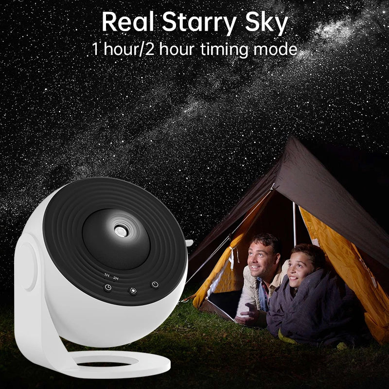 Galaxy Projector Night Light with 360° Rotation - Starry Sky Planetarium Lamp for Children's Bedrooms, Valentine's Day Gifts, and Wedding Decor