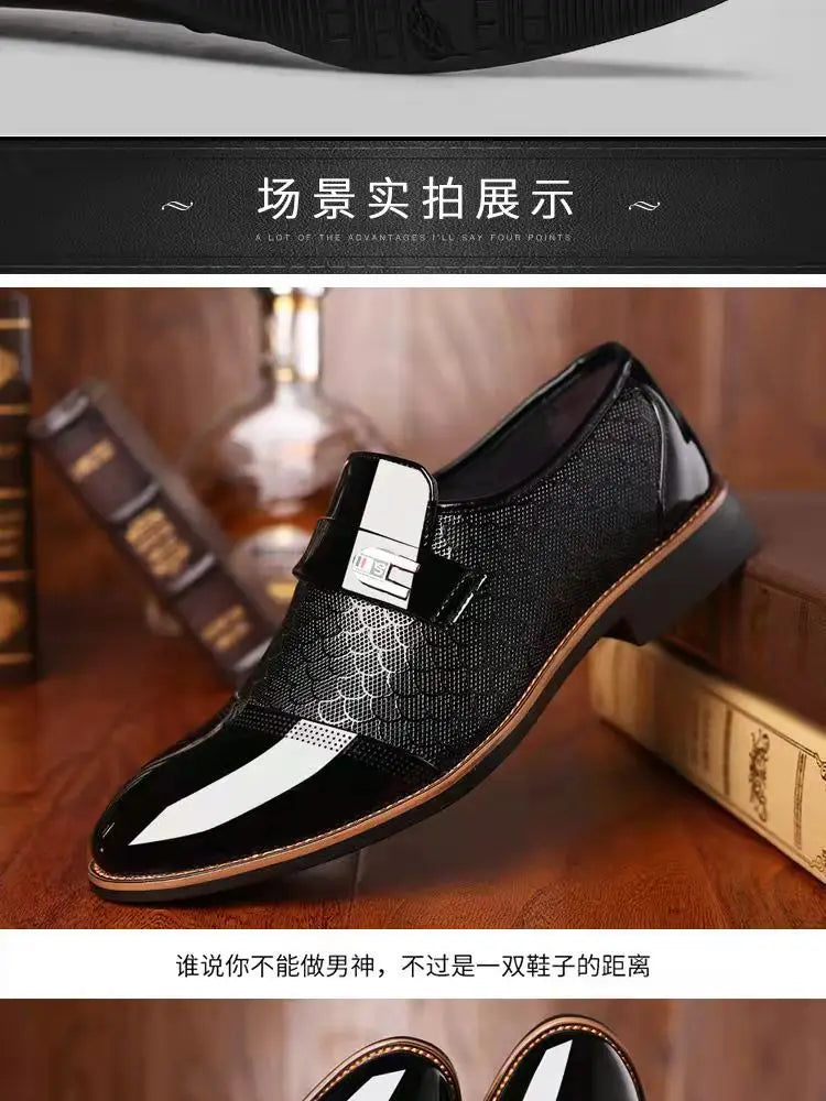 Wedding Business Dress Nightclubs Oxfords Breathable Working Lace Up Shoes New Fashion Mens Leather Shoes