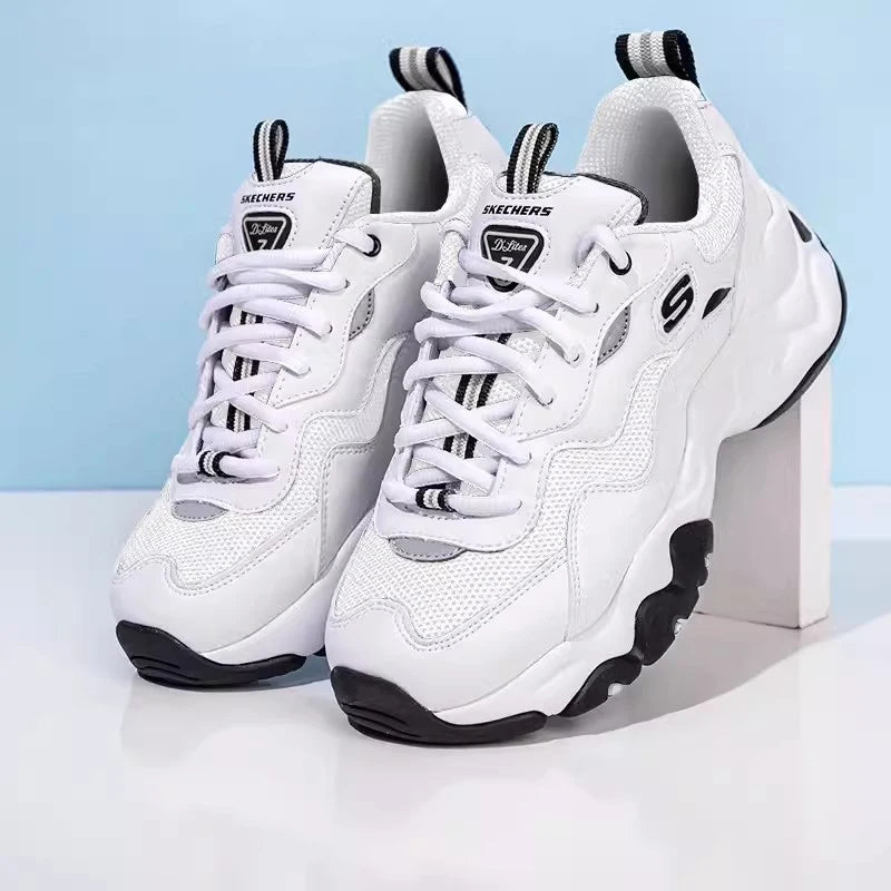 Skechers men's sneakers Classic Fashion Casual shoes Retro shock absorbing panda shoes