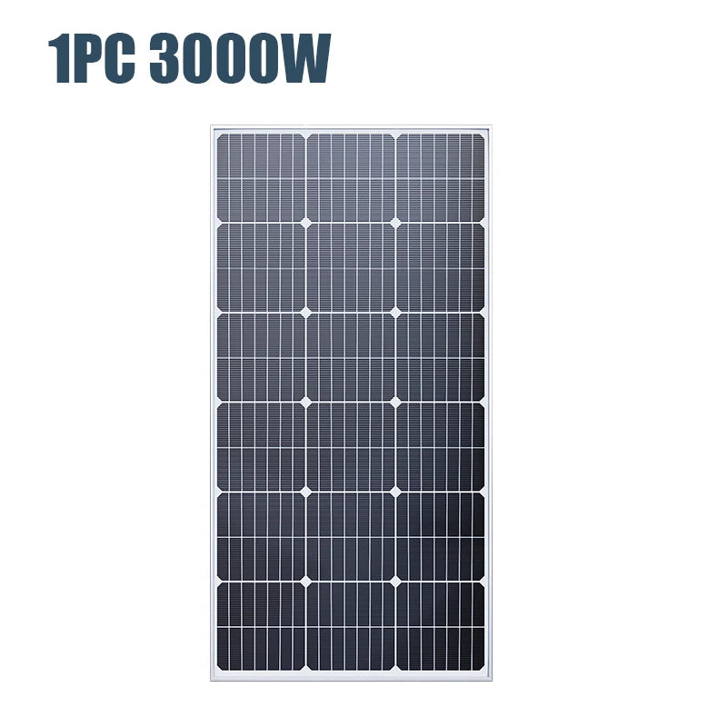 6000W Solar Panel 18V High Efficiency 3KW Portable Power Bank Flexible Charging Outdoor Solar Cells For Battery Home RV Camping