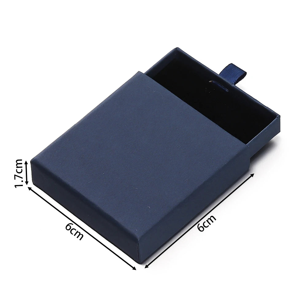Creative Drawer Jewelry Packaging Box Necklace Ring Earing Bracelet Storage Organizer Display Stand Solid Color Paper Gift Boxes