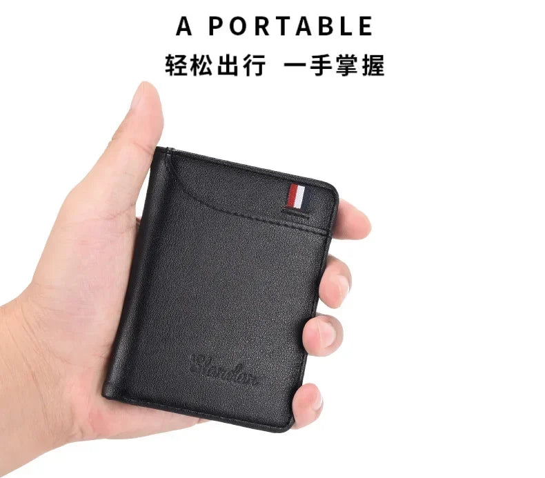 1PC New Super Slim Soft Wallet PU Leather Mini Credit Card Wallet Purse Card Holders Men Wallet Thin Small Short Skin Wallets