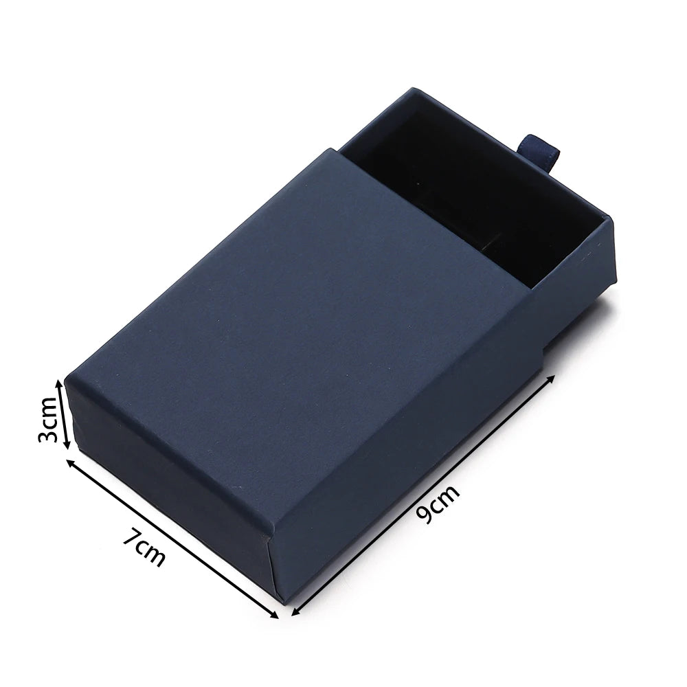 Creative Drawer Jewelry Packaging Box Necklace Ring Earing Bracelet Storage Organizer Display Stand Solid Color Paper Gift Boxes