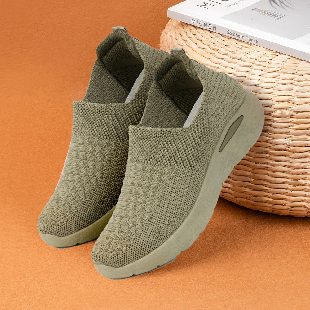 Women Shoes Summer Flying Weave Sneakers Super Light Comfortable Vulcanized Shoes Female Mesh Breathable Sneakers Women Shoes