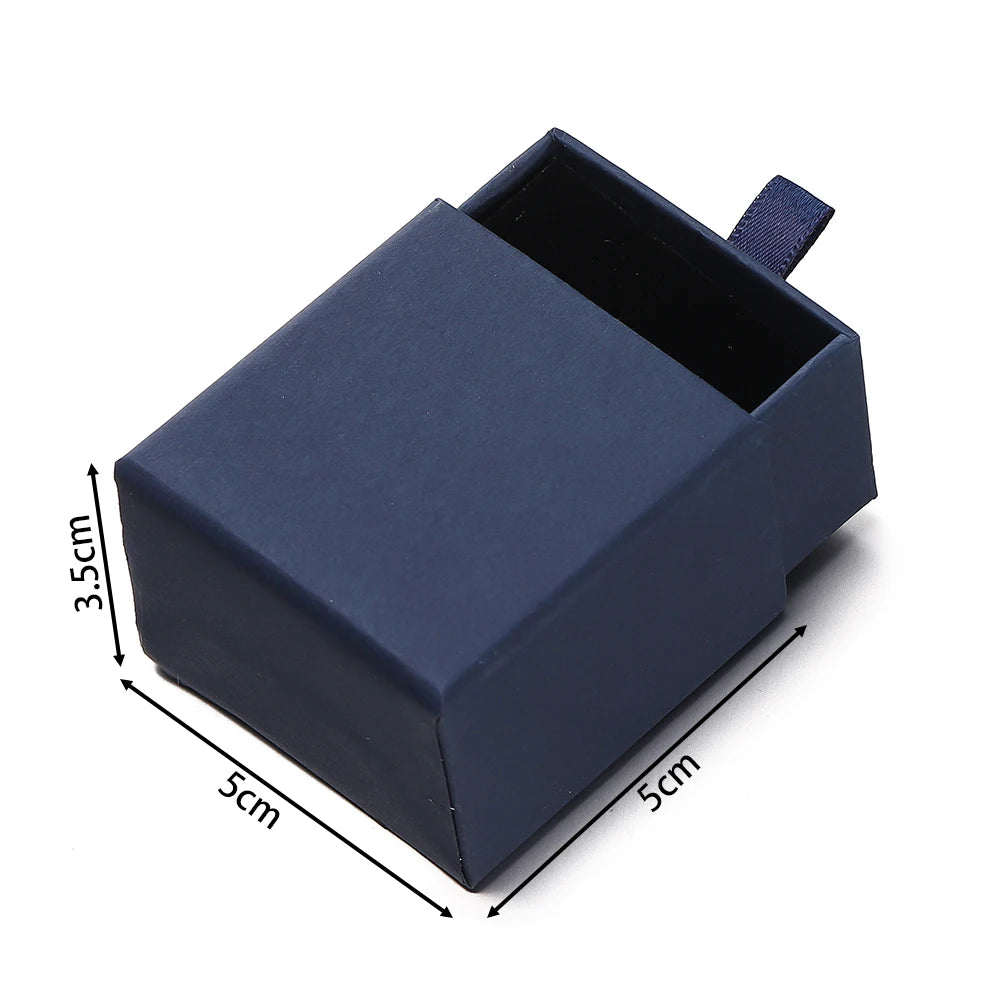 Creative Drawer Jewelry Packaging Box Necklace Ring Earing Bracelet Storage Organizer Display Stand Solid Color Paper Gift Boxes