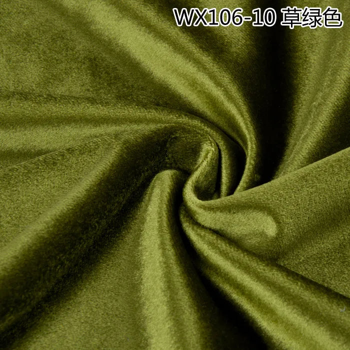 Thinkend Velvet Fabric By Meters for Upholstery Sofa Curtains Tablecloth Pillowcase Chair Sewing Soft Smooth Plain Velour Cloth