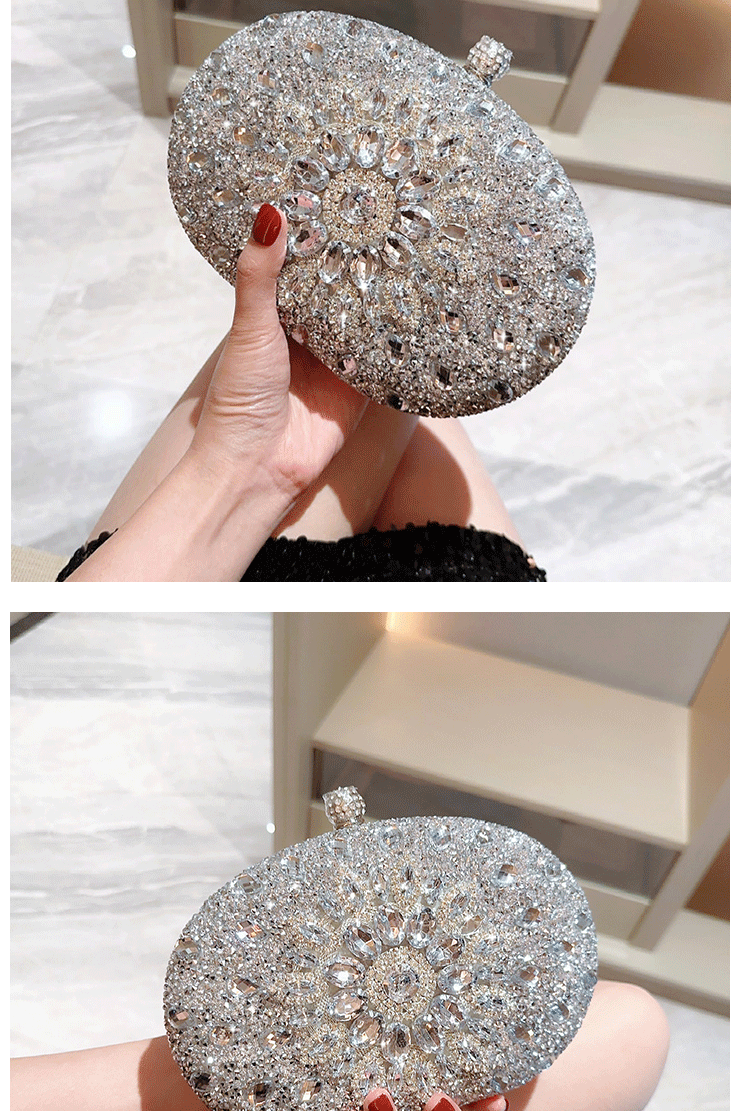Luxury Crystal Diamond Women Clutch Evening Bag Wedding Crystal Ladies Purse Female Sparkly Wallet for Wedding Party
