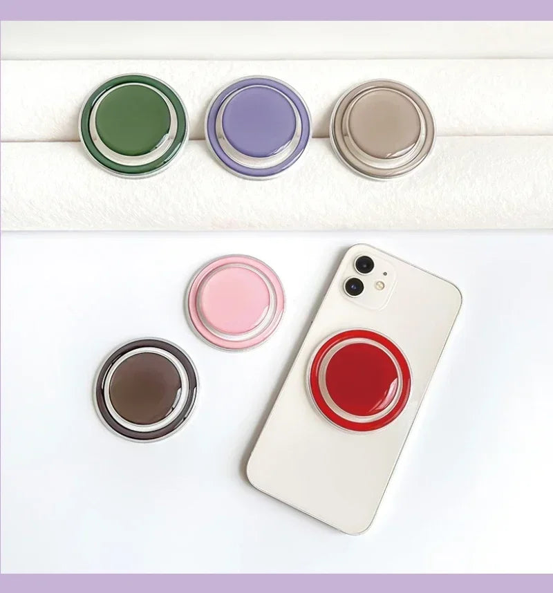 Hot Magnetic Foldable Mobile Phone Grip Holder Socket Pocket Support for Magsafe IPhone Ring Finger Expanding Stand Phone Holder