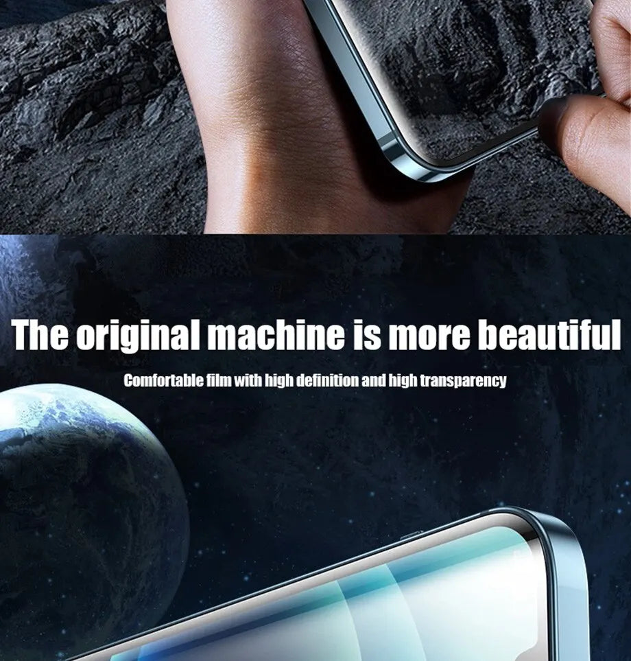 4Pcs Hydrogel Film Full Cover For iPhone 11 12 13 14 15 Pro Max Screen Protector For iPhone X XS MAX XR 6 7 8 Not Glass