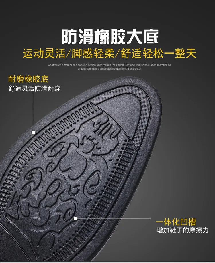 Mens Leather Dress Shoes Men's Formal Social Male Shoe Casual Business Pointed Toe Luxury Party Designer Shoes for Men