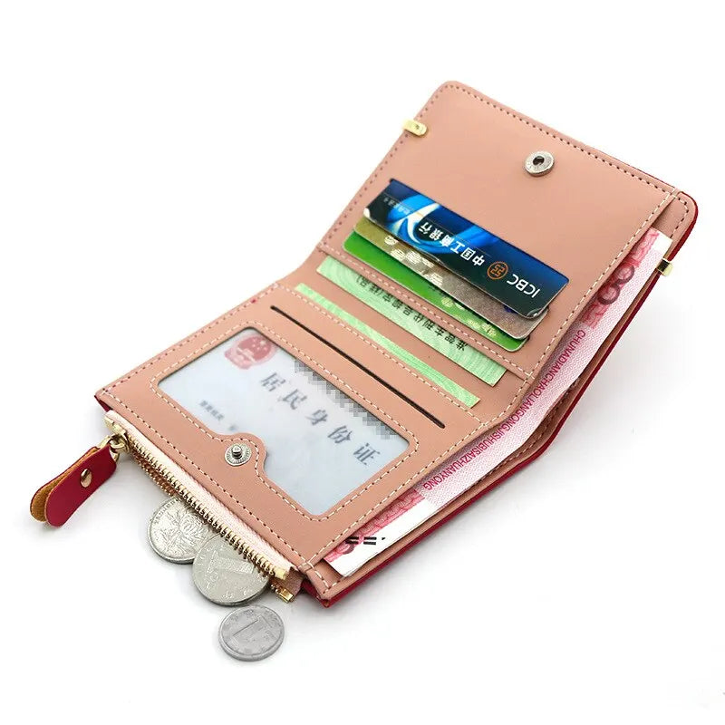Fashion Simple Elegant Short Women Wallet Ladies Coin Purse for Woman Card Holder Small Wallet Female Mini Clutch for Girl