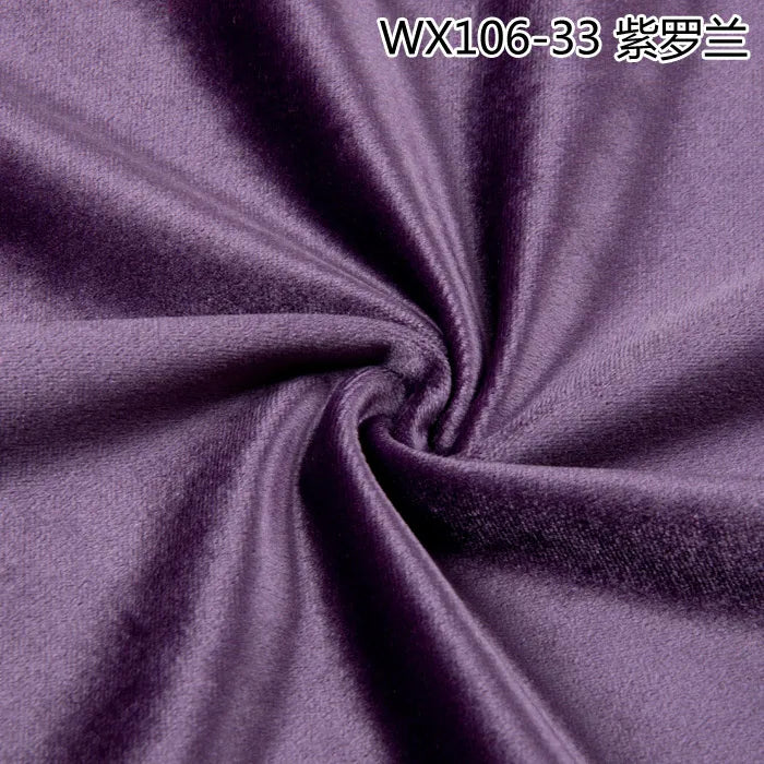 Thinkend Velvet Fabric By Meters for Upholstery Sofa Curtains Tablecloth Pillowcase Chair Sewing Soft Smooth Plain Velour Cloth