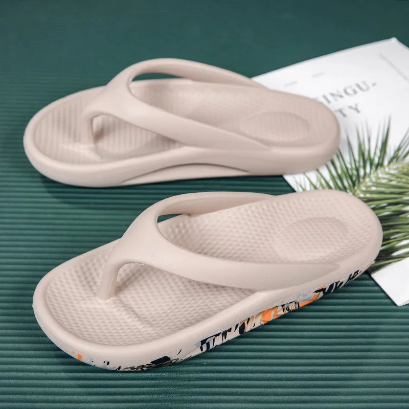 New men and women beach slippers simple household couple models coconut shoes non-slip bathroom sandals and slippers flip-flops