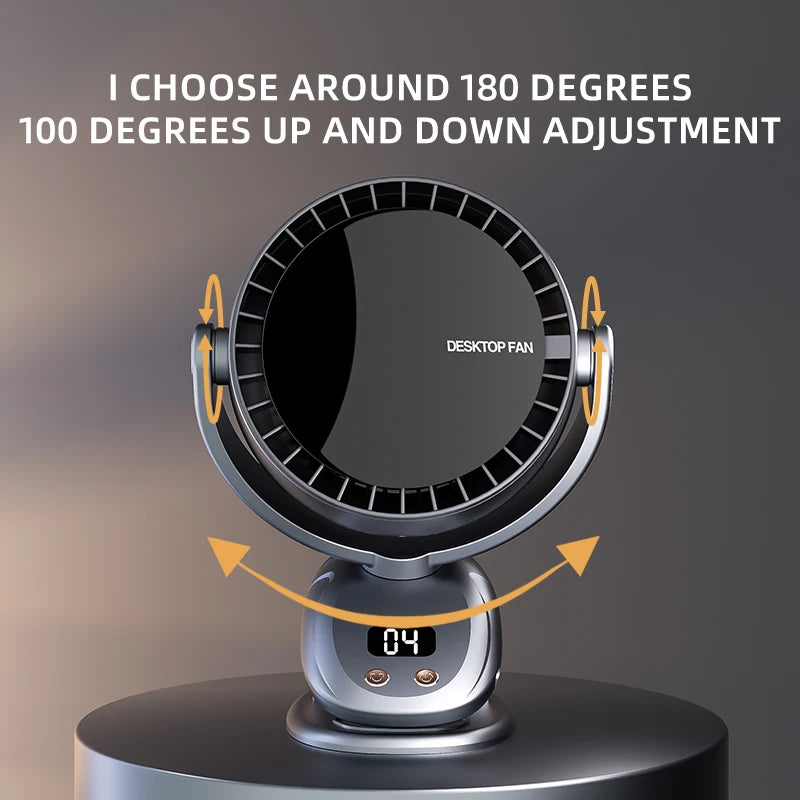 New USB Multi functional Leaveless Clip Fan Outdoor Camping Desktop Charging Wireless Fan