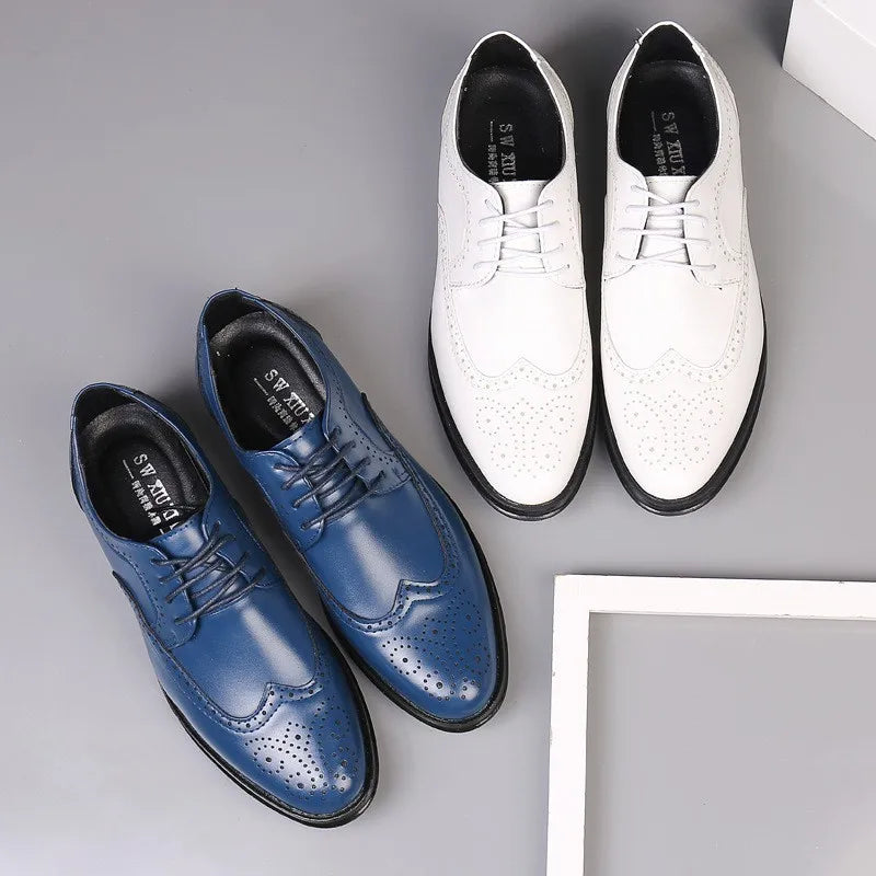 Men Oxford Shoes Luxury Leather Brogue Shoes Male Classic Business Formal Shoes High Quality Handcrafted Men Party Wedding Shoe