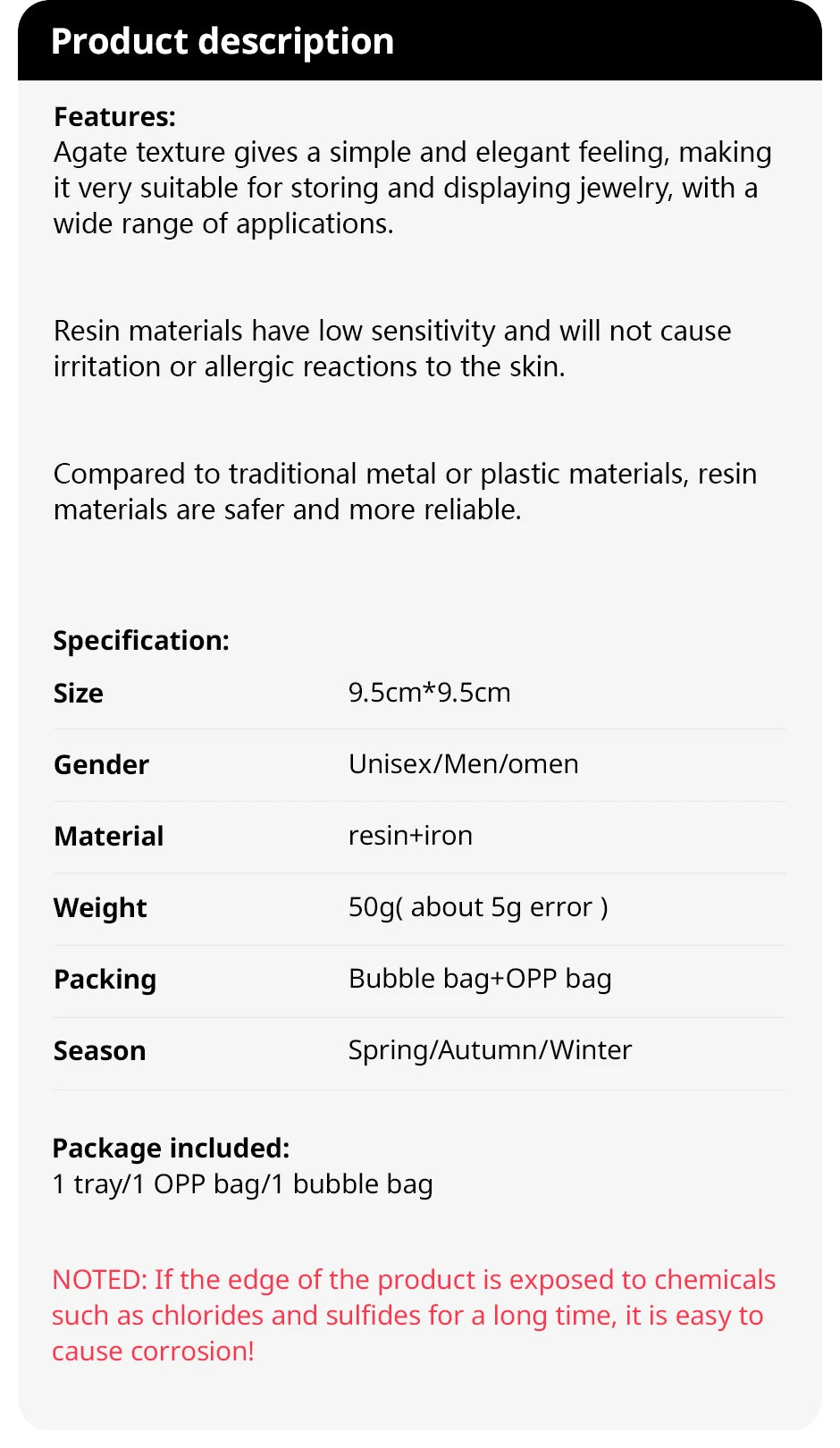 Irregular Multi Colour Resin Jewellery Tray Home Storage Desktop Clutter Ring Necklace Organis Nail Art Palette