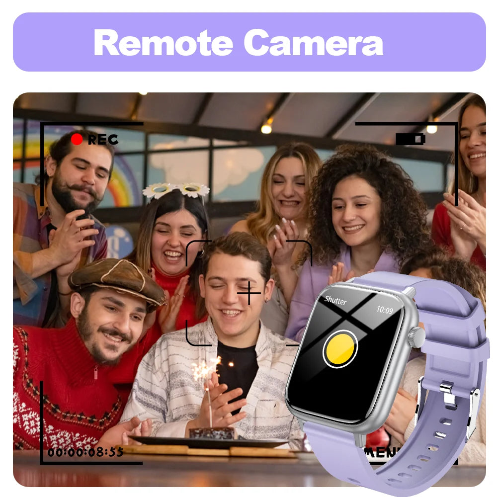 LAXASFIT New Smart Watch Bluetooth Talk Man Woman Smartwatch 100+ Sports Functions Fitness Bracelet Customized Dial Smart Watch