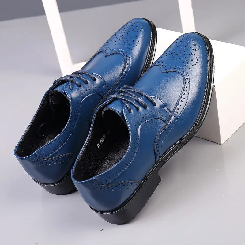 Men Oxford Shoes Luxury Leather Brogue Shoes Male Classic Business Formal Shoes High Quality Handcrafted Men Party Wedding Shoe