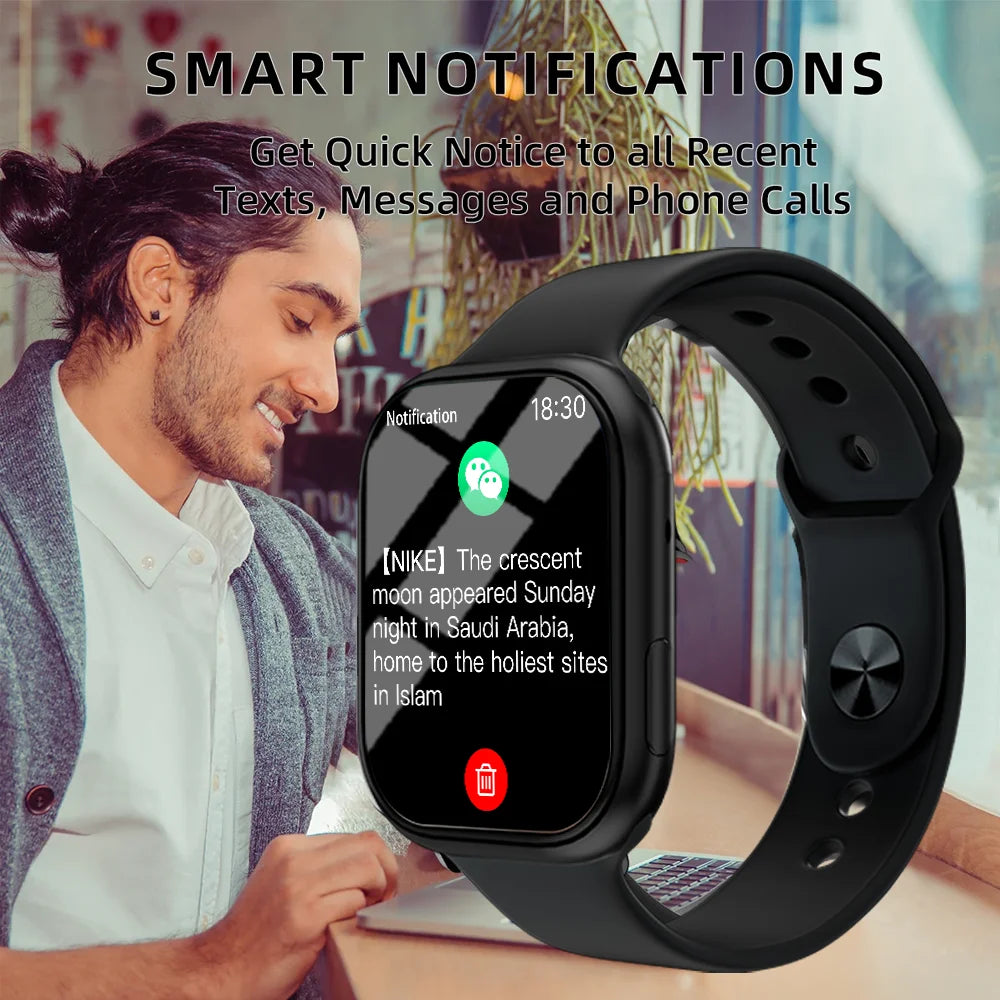LAXASFIT Series 10 Smart Watch Answer Incoming Calls Healthy Exercise Bracelet Fitness Tracker Customized Dial Smart Watch Women