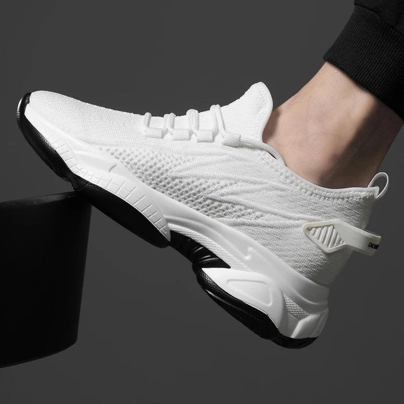 Chunky Sneakers Mesh Men's Elevator Sneakers 6cm 8cm Heel Lift Insole Plus Size36-44